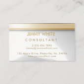 Goud en Zilver Consultant Visitekaartje (Achterkant)