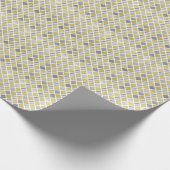 Goud en Zilver (Diamond Checkered) Cadeaupapier (Hoek)
