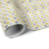 Goud en Zilver (Diamond Checkered) Cadeaupapier (Rol Hoek)