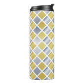 Goud en Zilver (Diamond Checkered) Thermosbeker (Gedraaid links)