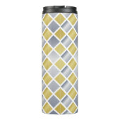 Goud en Zilver (Diamond Checkered) Thermosbeker (Achterkant)