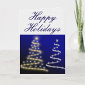 Goud en zilver- feestdagen kaart (Voorkant)