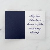 Goud en zilver- feestdagen kaart (Binnen)