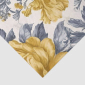 Goud en Zilver Floral Design Tissue Paper Tissuepapier (Detail)