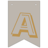 Goud en Zilver Gelukkig Nieuwjaar Vlaggetjes (Derde vlag)