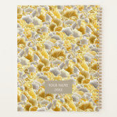 Goud en Zilver Gingko laat Chiyogami Planner (Achterkant)