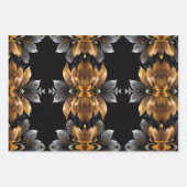 Goud en zilver huwelijksgeschenk inpakpapier vel (Voorkant)