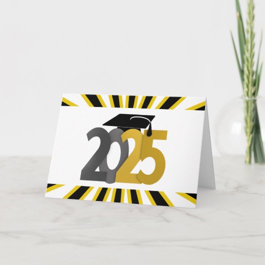 Goud en Zilver Klasse van 2025 Kaart (Voorkant)