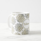 Goud en zilver koffiemok (Voorkant links)