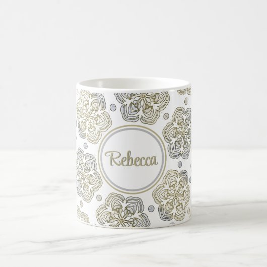 Goud en zilver koffiemok (Center)