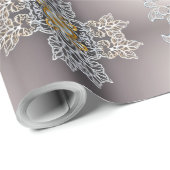 Goud en Zilver Lacy Cadeaupapier (Rol Hoek)