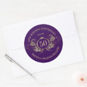 Goud en zilver Lijst met een Crown Square Sticker (Envelop)