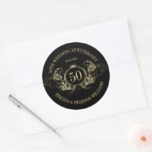 Goud en zilver Lijst met een Crown Square Sticker (Envelop)