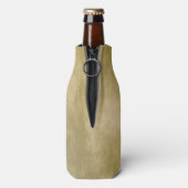 Goud en zilver lint met lint van Wings Flesjeskoeler (Fles Achterkant)