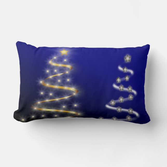 Goud en zilver - Lumbar Pillow Kussen (Voorkant)