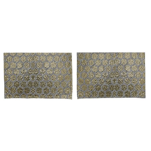 Goud en Zilver Luxe Design Collectie Set van Kussensloop (Voorkant-Set)