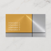 Goud en Zilver Luxe Metallic Visitekaartje (Achterkant)
