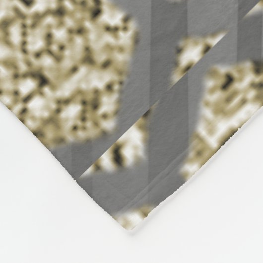 Goud en Zilver Luxe Ontwerp Fleece Deken (Hoek)