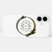 Goud en zilver Ouroboros-symbool Case-Mate iPhone Case (Achterkant (horizontaal))