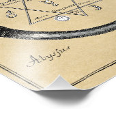 Goud en zilver Ouroboros-symbool Foto Afdruk (Hoek)