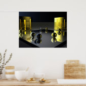 Goud en zilver poster (Keuken)