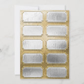 Goud en zilver Raffle Tickets Kaart (Achterkant)