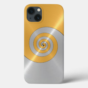 Goud en zilver Roestvrij blik Hoesje-Ma Case-Mate iPhone Case