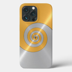 Goud en zilver Roestvrij blik Hoesje-Ma Case-Mate iPhone Case