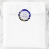 Goud en zilver- ronde sticker (Tas)