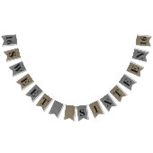 Goud en zilver Sparkle Sweet 16 Vlaggetjes (Alle)