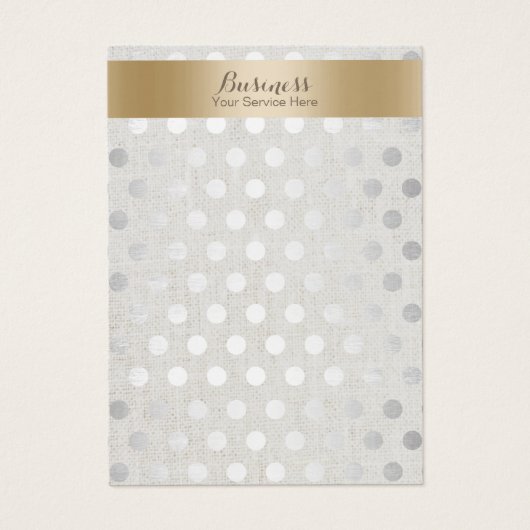 Goud en zilver Stippen met beeldscherm, Classy Lin Visitekaartje (Voorkant)