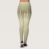 Goud en Zilver (Strepen) Leggings (Achterkant)