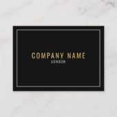 Goud en zilver vet visitekaartje (Voorkant)