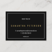 Goud en zilver vet visitekaartje (Achterkant)