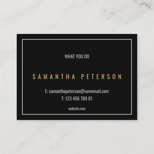 Goud en zilver vet visitekaartje (Achterkant)