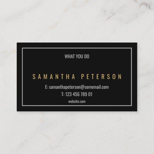 Goud en zilver visitekaartje (Achterkant)