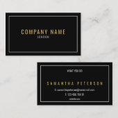 Goud en zilver visitekaartje (Voorkant / Achterkant)