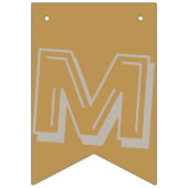 Goud en Zilver Vrolijk Kerstfeest Vlaggetjes (Tweede vlag)