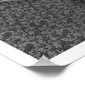 Goud en zilverappels op een zilver voetstuk poster (Hoek)