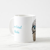 Goud en zilverboeiend kieuwhuis koffiemok (Voorkant links)