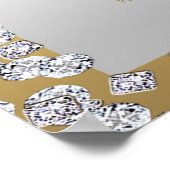 Goud- en zilverdiamanten- en dovenzetgrafiek poster (Hoek)