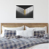 Goud- en zilverdominosen canvas afdruk (Insitu (Slaapkamer))