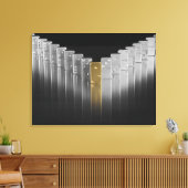 Goud- en zilverdominosen canvas afdruk (Insitu (Woonkamer))