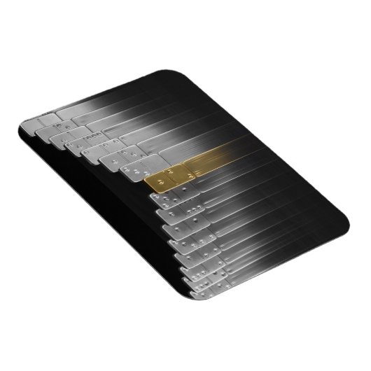 Goud- en zilverdominosen magneet (Rechterzijde)