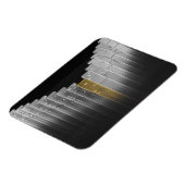 Goud- en zilverdominosen magneet (Linkerzijde)