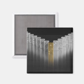 Goud- en zilverdominosen magneet (Voorkant / Achterkant)