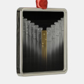 Goud- en zilverdominosen metalen ornament (Rechts)