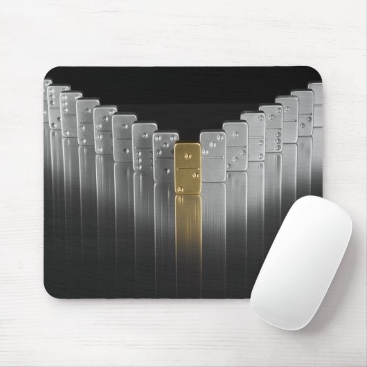 Goud- en zilverdominosen muismat (Met muis)