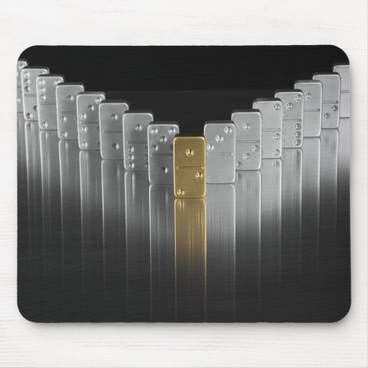 Goud- en zilverdominosen muismat (Voorkant)