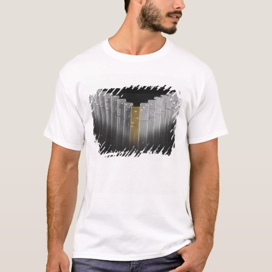 Goud- en zilverdominosen t-shirt (Voorkant)